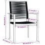 Juego de comedor de jardín 3 piezas negro by , Garden sets - Ref: Foro24-3099197, Price: 179,54 €, Discount: %