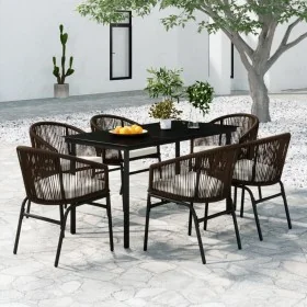 Juego de comedor de jardín 7 piezas marrón von , Gartensets - Ref: Foro24-3099230, Preis: 779,34 €, Rabatt: %