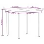 Juego de comedor para jardín 5 piezas color roble de , Conjuntos de jardín - Ref: Foro24-3099162, Precio: 531,17 €, Descuento: %