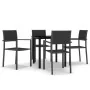 Juego de comedor para jardín 5 piezas negro von , Gartensets - Ref: Foro24-3099264, Preis: 298,99 €, Rabatt: %