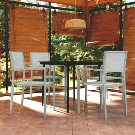 Juego de comedor de jardín de 5 piezas blanco von , Gartensets - Ref: Foro24-3099270, Preis: 304,85 €, Rabatt: %