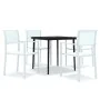 Juego de comedor de jardín de 5 piezas blanco von , Gartensets - Ref: Foro24-3099270, Preis: 304,85 €, Rabatt: %