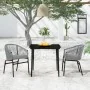 Juego de comedor de jardín 3 piezas gris by , Garden sets - Ref: Foro24-3099251, Price: 274,71 €, Discount: %