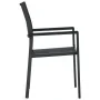 Juego de comedor para jardín 7 piezas negro de , Conjuntos de jardín - Ref: Foro24-3099266, Precio: 437,60 €, Descuento: %