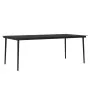 Juego de comedor para jardín 9 piezas con cojines gris y negro de , Conjuntos de jardín - Ref: Foro24-3099316, Precio: 776,22...
