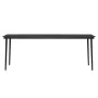 Juego de comedor para jardín 9 piezas con cojines gris y negro de , Conjuntos de jardín - Ref: Foro24-3099316, Precio: 776,22...