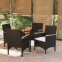 Juego de comedor de jardín 5 piezas con cojines negro von , Gartensets - Ref: Foro24-3099342, Preis: 334,69 €, Rabatt: %