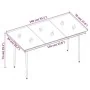 Juego de comedor para jardín 5 piezas con cojines gris y negro de , Conjuntos de jardín - Ref: Foro24-3099349, Precio: 390,25...