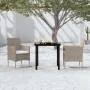 Juego de comedor de jardín 3 piezas con cojines beige y negro by , Garden sets - Ref: Foro24-3099293, Price: 232,96 €, Discou...