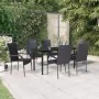 Juego de comedor de jardín 7 piezas negro von , Gartensets - Ref: Foro24-3099380, Preis: 455,82 €, Rabatt: %