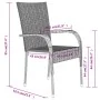 Juego de comedor para jardín 3 piezas gris y negro von , Gartensets - Ref: Foro24-3099389, Preis: 194,89 €, Rabatt: %