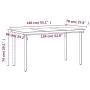 Juego de comedor de jardín 7 piezas con cojines negro by , Garden sets - Ref: Foro24-3099356, Price: 1,00 €, Discount: %