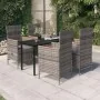 Juego de comedor de jardín 5 piezas con cojines gris de , Conjuntos de jardín - Ref: Foro24-3099433, Precio: 675,02 €, Descue...
