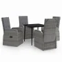 Juego de comedor de jardín 5 piezas con cojines gris von , Gartensets - Ref: Foro24-3099486, Preis: 737,00 €, Rabatt: %