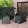 Juego de comedor de jardín 7 piezas con cojines gris de , Conjuntos de jardín - Ref: Foro24-3099501, Precio: 1,00 €, Descuent...
