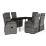Juego de comedor de jardín 7 piezas con cojines gris de , Conjuntos de jardín - Ref: Foro24-3099501, Precio: 1,00 €, Descuent...