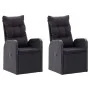 Juego de comedor de jardín 7 piezas con cojines negro von , Gartensets - Ref: Foro24-3099499, Preis: 1,00 €, Rabatt: %