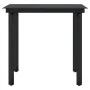 Juego de comedor de jardín 3 piezas con cojines negro de , Conjuntos de jardín - Ref: Foro24-3099529, Precio: 354,25 €, Descu...