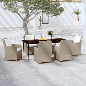 Juego de comedor de jardín 7 piezas marrón von , Gartensets - Ref: Foro24-3099569, Preis: 966,94 €, Rabatt: %