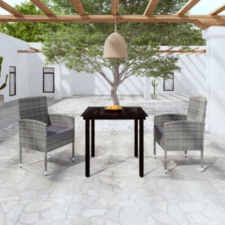 Juego de comedor de jardín 3 piezas gris antracita de , Conjuntos de jardín - Ref: Foro24-3099607, Precio: 190,49 €, Descuent...