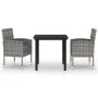 Juego de comedor de jardín 3 piezas gris antracita de , Conjuntos de jardín - Ref: Foro24-3099607, Precio: 190,49 €, Descuent...