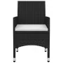 Set comedor de jardín 3 pzas y cojines ratán sintético y vidrio von , Gartensets - Ref: Foro24-3099679, Preis: 206,44 €, Raba...