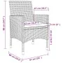 Set comedor de jardín 5 pzas y cojines ratán sintético y vidrio by , Garden sets - Ref: Foro24-3099735, Price: 384,73 €, Disc...