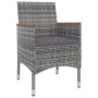 Set comedor de jardín 5 pzas y cojines ratán sintético y vidrio by , Garden sets - Ref: Foro24-3099789, Price: 448,66 €, Disc...