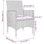 Set comedor de jardín 5 pzas y cojines ratán sintético y vidrio by , Garden sets - Ref: Foro24-3099789, Price: 448,66 €, Disc...
