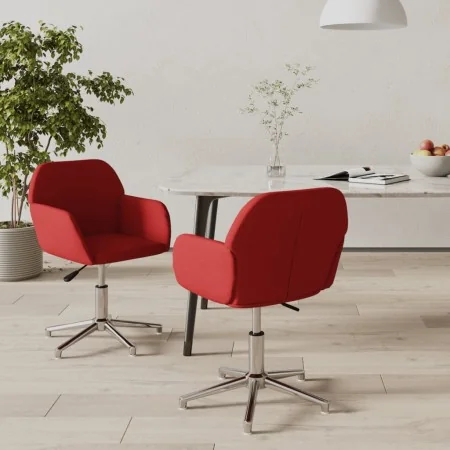 Sillas de comedor giratorias 2 unidades tela rojo tinto von , Essstühle - Ref: Foro24-3103033, Preis: 149,17 €, Rabatt: %