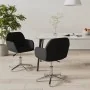 Sillas de comedor giratorias 2 unidades tela negro de , Sillas de comedor - Ref: Foro24-3103038, Precio: 161,37 €, Descuento: %
