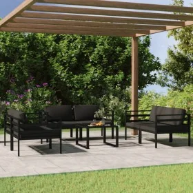 Set muebles de jardín 7 pzas y cojines aluminio gris antracita von , Gartensets - Ref: Foro24-3107801, Preis: 970,75 €, Rabat...