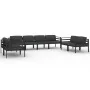 Set muebles de jardín 8 pzas y cojines aluminio gris antracita von , Gartensets - Ref: Foro24-3107798, Preis: 1,00 €, Rabatt: %