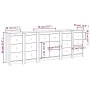 Aparador de madera maciza de pino 230x35x80 cm de , Aparadores - Ref: Foro24-3114089, Precio: 402,05 €, Descuento: %