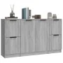 Aparadores 3 piezas madera contrachapada gris Sonoma von , Sideboards - Ref: Foro24-3115850, Preis: 131,71 €, Rabatt: %