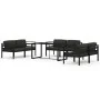 Set muebles de jardín 7 pzas y cojines aluminio gris antracita by , Garden sets - Ref: Foro24-3115929, Price: 1,00 €, Discoun...