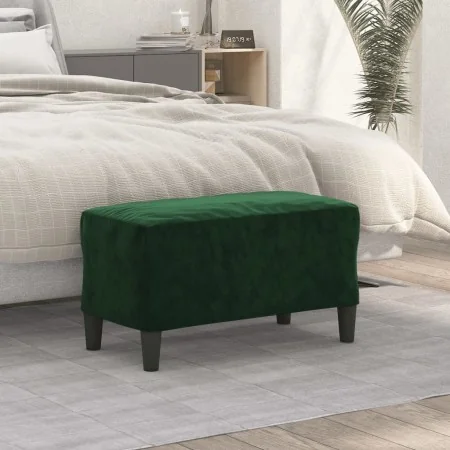 Banco de terciopelo verde oscuro 70x35x41 cm de , Bancos - Ref: Foro24-349399, Precio: 50,25 €, Descuento: %