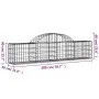 Cestas de gaviones 30 uds forma de arco hierro 200x30x40/60 cm von , Töpfe und Pflanzgefäße - Ref: Foro24-3146064, Preis: 1,0...