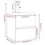 Mueble de baño con lavabo madera contrachapada marrón roble de , Tocadores de baño - Ref: Foro24-3152863, Precio: 163,76 €, D...