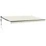Toldo retráctil automático color crema 5x3 m by , Awnings - Ref: Foro24-3154505, Price: 459,93 €, Discount: %