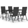 Juego de comedor de jardín 5 piezas ratán sintético negro by , Garden sets - Ref: Foro24-3156516, Price: 397,57 €, Discount: %
