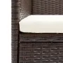 Juego de comedor de jardín 5 piezas con cojines marrón y negro von , Gartensets - Ref: Foro24-3156612, Preis: 390,95 €, Rabat...
