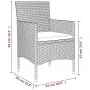 Juego de comedor de jardín 5 piezas con cojines marrón y negro von , Gartensets - Ref: Foro24-3156612, Preis: 390,95 €, Rabat...