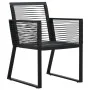 Juego de comedor para jardín 7 piezas ratán PVC negro de , Conjuntos de jardín - Ref: Foro24-3156549, Precio: 605,40 €, Descu...