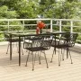 Juego de comedor de jardín 5 piezas ratán sintético negro de , Conjuntos de jardín - Ref: Foro24-3157855, Precio: 393,65 €, D...