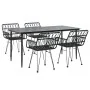 Juego de comedor de jardín 5 piezas ratán sintético negro de , Conjuntos de jardín - Ref: Foro24-3157855, Precio: 393,65 €, D...