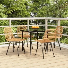 Juego de comedor de jardín 5 piezas ratán sintético von , Gartensets - Ref: Foro24-3157874, Preis: 398,32 €, Rabatt: %