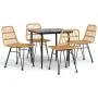 Juego de comedor de jardín 5 piezas ratán sintético de , Conjuntos de jardín - Ref: Foro24-3157874, Precio: 398,02 €, Descuen...