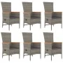 Set comedor jardín 7 pzas y cojines ratán sintético gris von , Gartensets - Ref: Foro24-3157550, Preis: 923,73 €, Rabatt: %