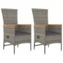 Set comedor de jardín 3 piezas con cojines ratán sintético gris von , Gartensets - Ref: Foro24-3157546, Preis: 333,31 €, Raba...